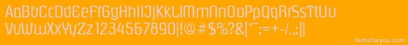 PasadenaSerialRegularDb Font – Pink Fonts on Orange Background