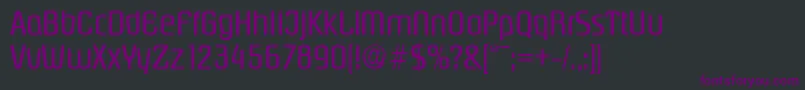 fuente PasadenaSerialRegularDb – Fuentes Moradas Sobre Fondo Negro