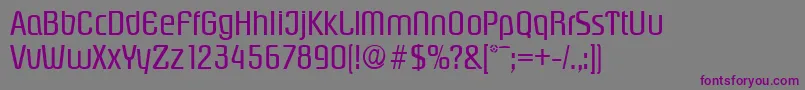PasadenaSerialRegularDb Font – Purple Fonts on Gray Background