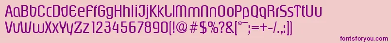 PasadenaSerialRegularDb Font – Purple Fonts on Pink Background