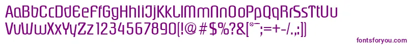 PasadenaSerialRegularDb Font – Purple Fonts on White Background