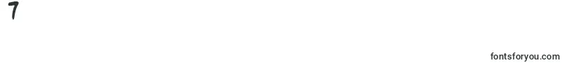 Blambotcustom-Schriftart – Schriften für die Ziffer 7