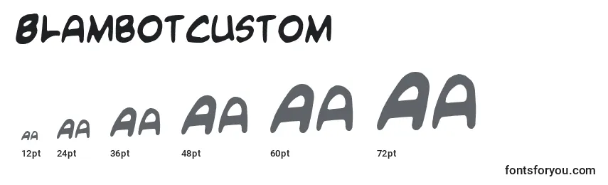 Blambotcustom Font Sizes