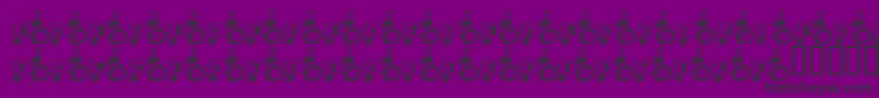 DadsTractor Font – Black Fonts on Purple Background