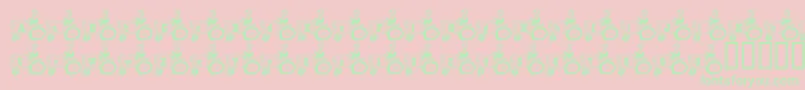 DadsTractor Font – Green Fonts on Pink Background