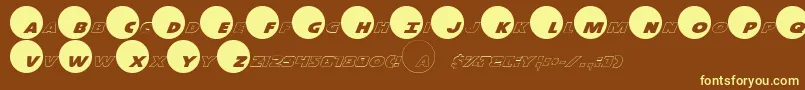 Dot.ComReversePro Font – Yellow Fonts on Brown Background