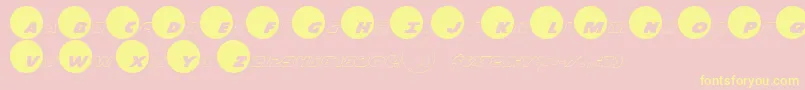 Dot.ComReversePro Font – Yellow Fonts on Pink Background