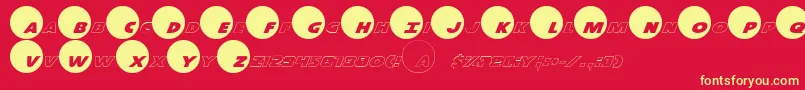 Dot.ComReversePro Font – Yellow Fonts on Red Background