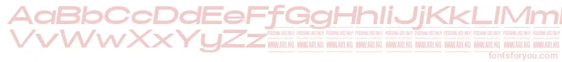 SpecifypersonalExexpbolditalic Font – Pink Fonts on White Background