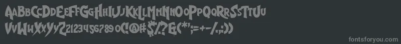 fuente ShinyEyes – Fuentes Grises Sobre Fondo Negro
