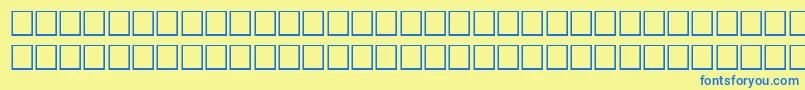 Шрифт NoldeRegular – синие шрифты на жёлтом фоне