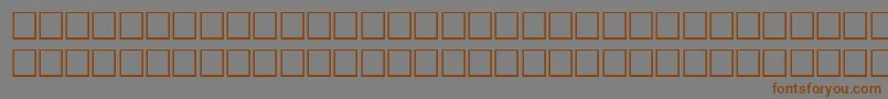 Шрифт NoldeRegular – коричневые шрифты на сером фоне