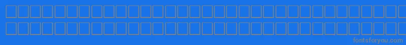 Fonte NoldeRegular – fontes cinzas em um fundo azul