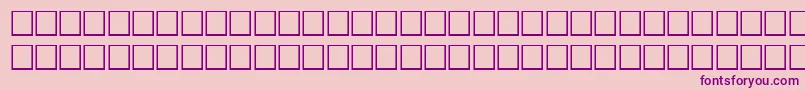 Fonte NoldeRegular – fontes roxas em um fundo rosa