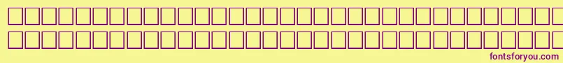 Шрифт NoldeRegular – фиолетовые шрифты на жёлтом фоне