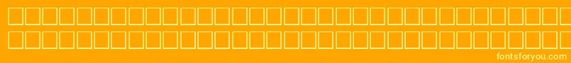 NoldeRegular Font – Yellow Fonts on Orange Background