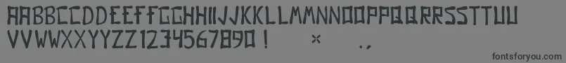 Gomo Font – Black Fonts on Gray Background