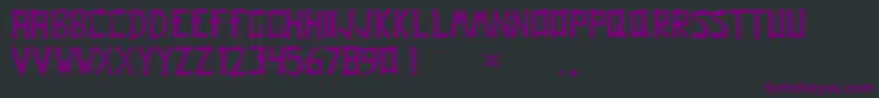 Шрифт Gomo – фиолетовые шрифты на чёрном фоне