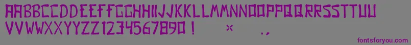 Шрифт Gomo – фиолетовые шрифты на сером фоне