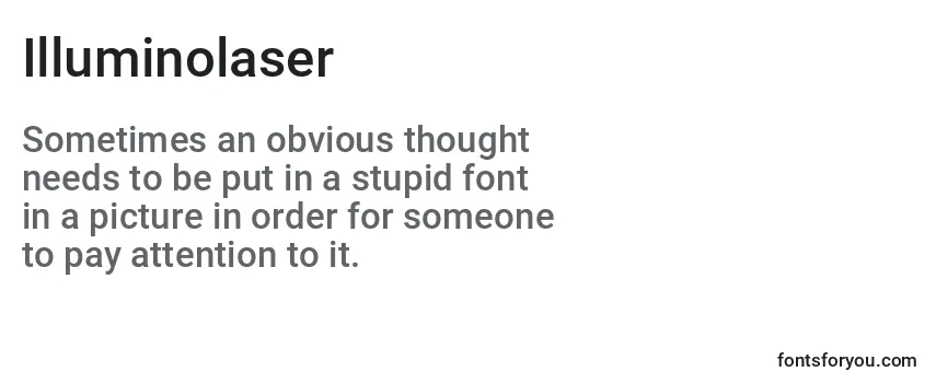 Review of the Illuminolaser Font