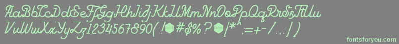 More about GoodlineFree Font GoodlineFree Font – Green Fonts on Gray Background