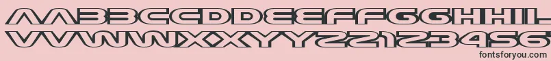 JoyCircuit Font – Black Fonts on Pink Background