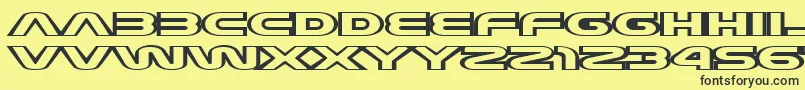 JoyCircuit Font – Black Fonts on Yellow Background