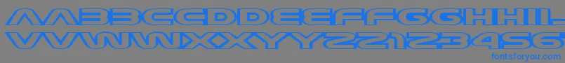 JoyCircuit Font – Blue Fonts on Gray Background