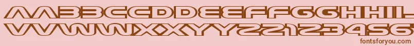 JoyCircuit Font – Brown Fonts on Pink Background