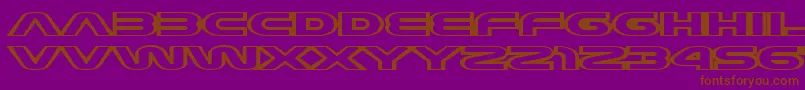 JoyCircuit Font – Brown Fonts on Purple Background