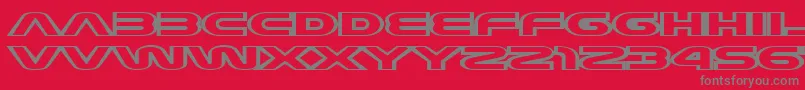 JoyCircuit Font – Gray Fonts on Red Background