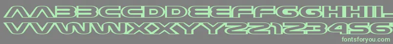 JoyCircuit Font – Green Fonts on Gray Background