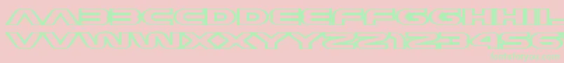 JoyCircuit Font – Green Fonts on Pink Background