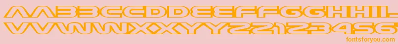 JoyCircuit Font – Orange Fonts on Pink Background