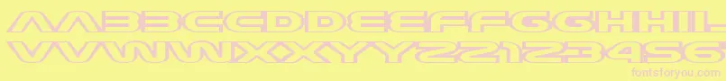 JoyCircuit Font – Pink Fonts on Yellow Background