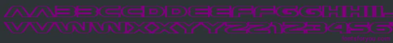 JoyCircuit Font – Purple Fonts on Black Background