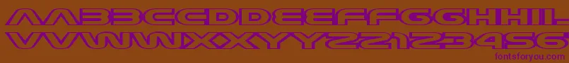 JoyCircuit Font – Purple Fonts on Brown Background