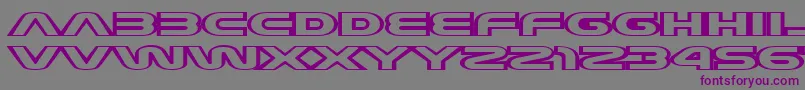 JoyCircuit Font – Purple Fonts on Gray Background