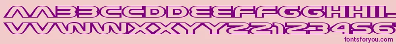 JoyCircuit Font – Purple Fonts on Pink Background