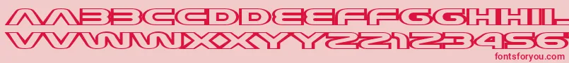 JoyCircuit Font – Red Fonts on Pink Background