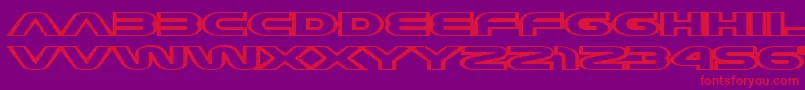 JoyCircuit Font – Red Fonts on Purple Background