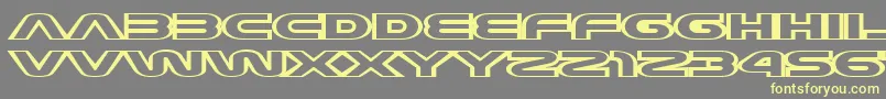 JoyCircuit Font – Yellow Fonts on Gray Background