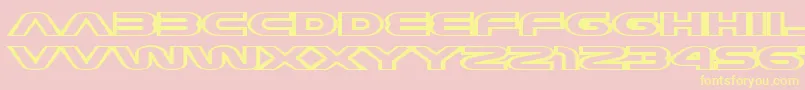 JoyCircuit Font – Yellow Fonts on Pink Background