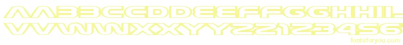 JoyCircuit Font – Yellow Fonts on White Background