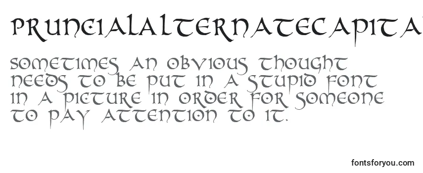 Reseña de la fuente PrUncialAlternateCapitals