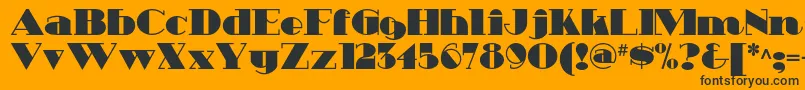 Heavytrippnf Font – Black Fonts on Orange Background
