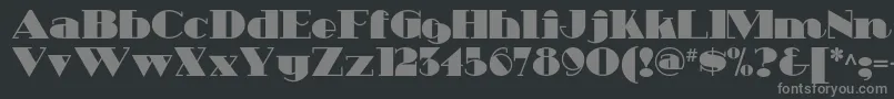 Heavytrippnf Font – Gray Fonts on Black Background