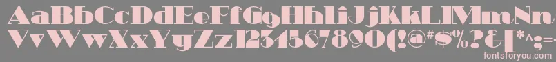 fuente Heavytrippnf – Fuentes Rosadas Sobre Fondo Gris