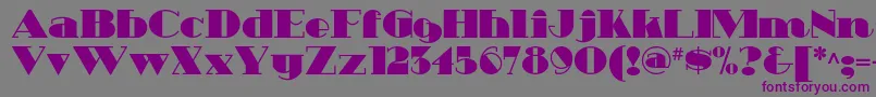 Heavytrippnf Font – Purple Fonts on Gray Background