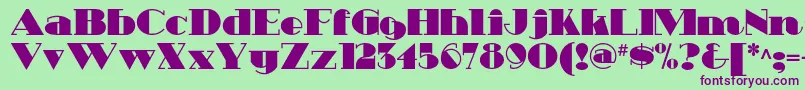 Heavytrippnf Font – Purple Fonts on Green Background